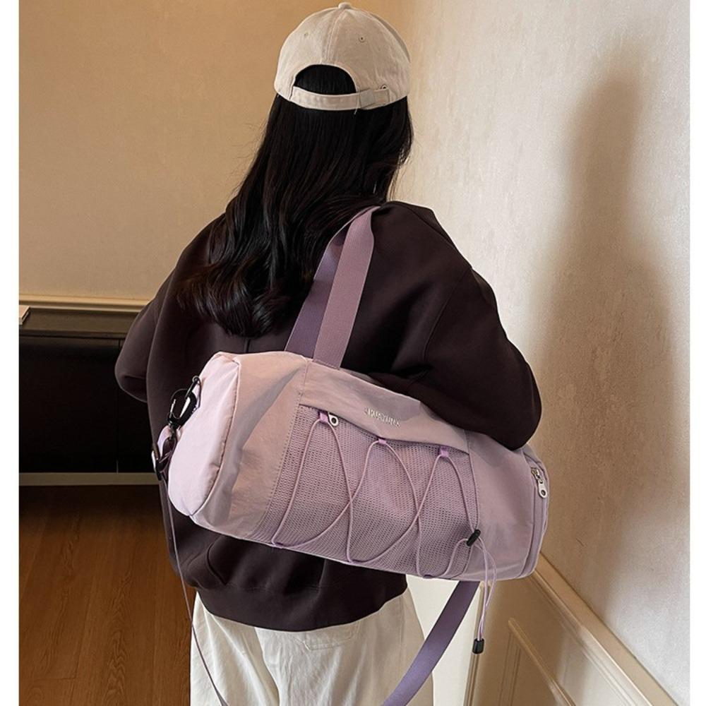 Bolsa de fitness gran capacidad bolsa de viaje de ocio compartimento independiente para zapatos de un solo hombro portátil bandolera equipaje