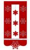 R7 Panel CHRISTMAS SCREEN Modern SNOWFLAKES Curtain Glamorous 60x130