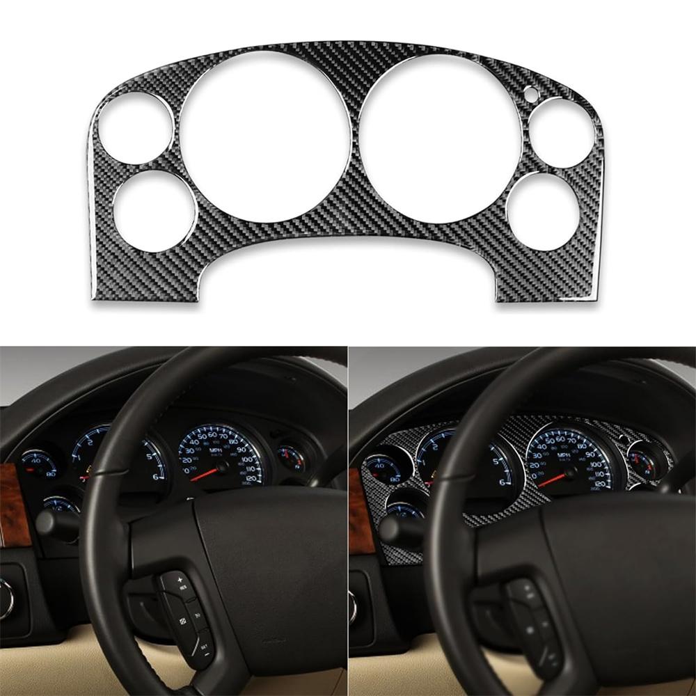 3Pcs For 07-13 Chevy Tahoe Silverado Sierra Dashboard Steering Wheel Cover Trim