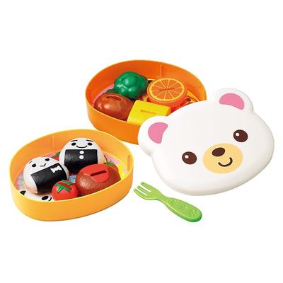 Toy Royal Fun To Make! Bento Set (Pretend Play / Kitchen Set) - A Lunchbox You Can Create Freely, with Food Accessories That Can Be Held with a Fork.