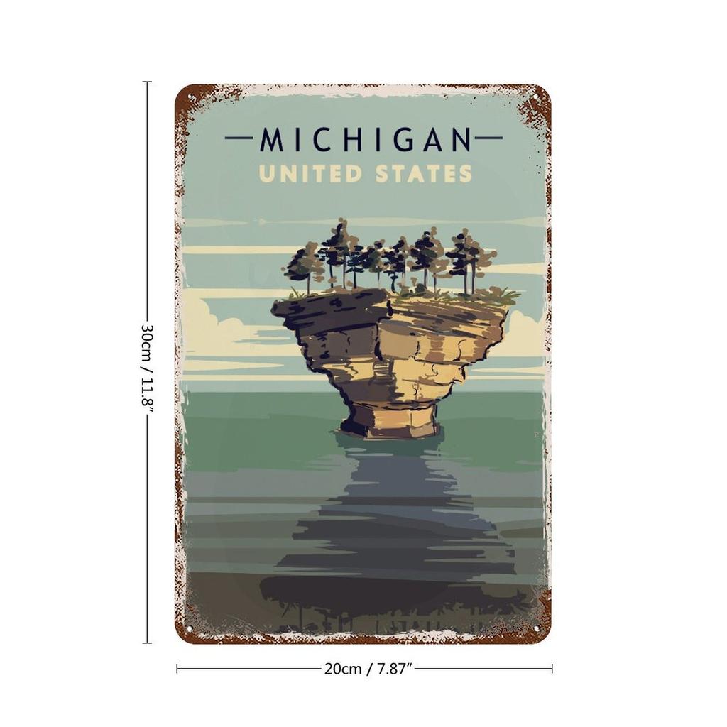 1 Stück Vertikales Vintage Eisen Wandschild 20×30cm, Rustikale Patina Metallkunstwerk für Bar, Garage, Geschäft oder Heimdeko, Retro Hängende Wandpräsentation