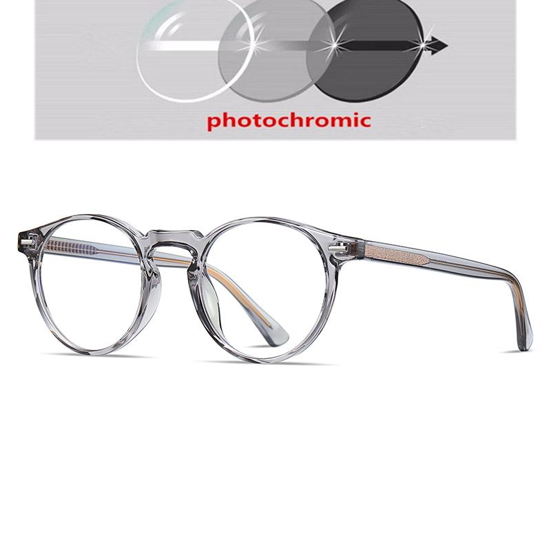 Anti Blue Rays Round Prescription Glasses For The Nearsighted Leopard Frame Student Prescription Spectacles 0 -0.5 -0.75 To -6.0