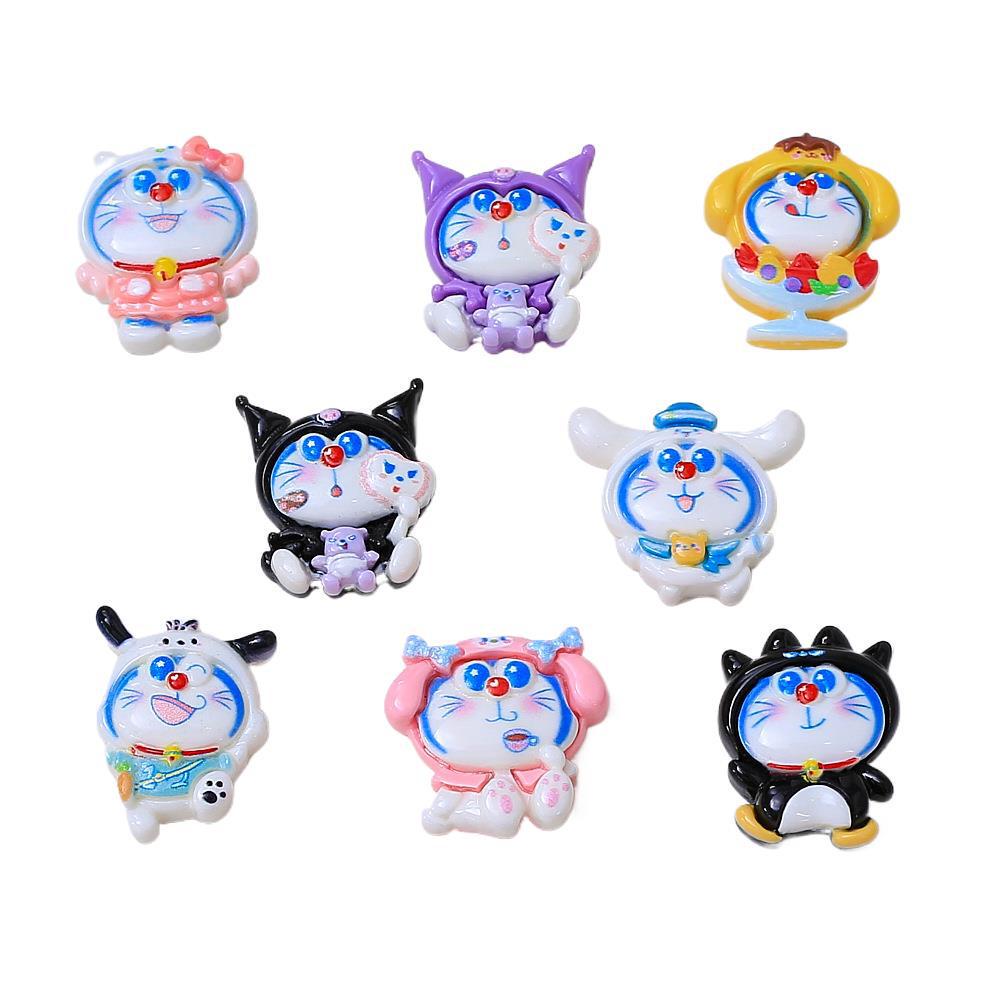 Cartoon Cat Resin Hair Clip DIY Ornament Kit