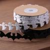 Embossed Design Halloween Ribbon Polyester Material Handmade Bat Ribbon DIY Ribbon 10m Length Ghost Ribbon Sewing Crafts