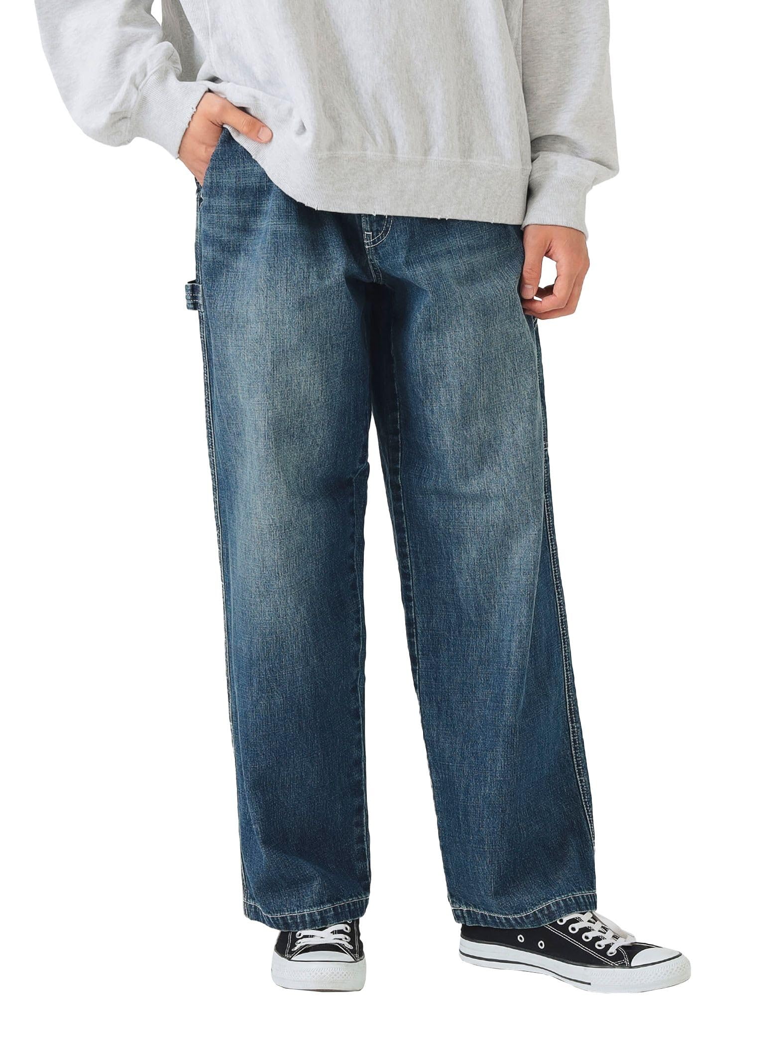 

Мужские винтажные брюки художника Beams Heart, Индиго, Размер M