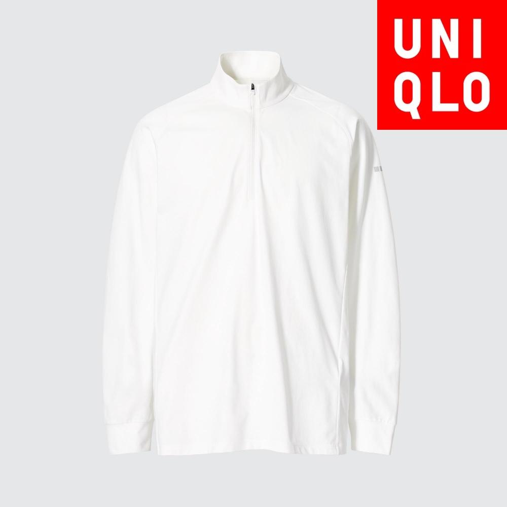 

Футболка Uniqlo Dry Ex Uv ProTecTion с длинным рукавом и застежкой-молнией на половину длины