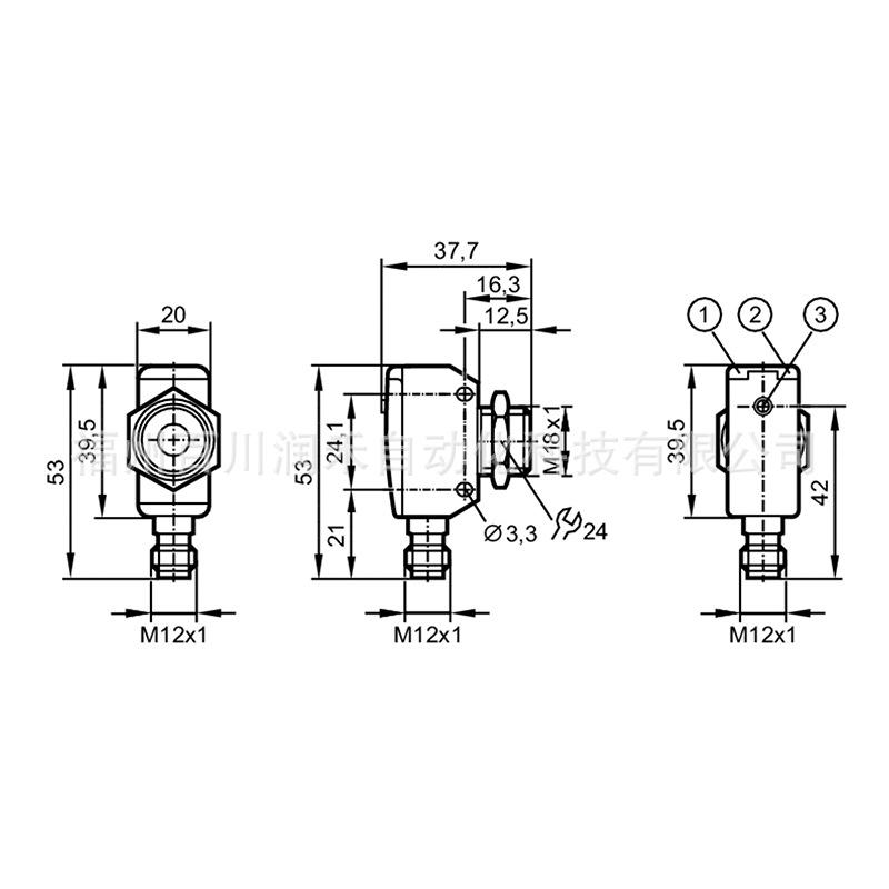 UGT584 & UGT524 Ifm Ultrasonic Sensors - Durable Metal Housing, Brand New, In Stock.