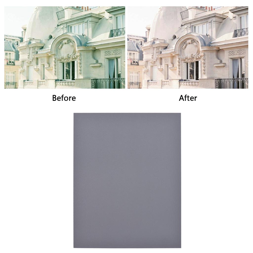 25*20CM Large Size White Balance Card White Card + Grey Card Set 18percent  Exposure Photography Card for Digital