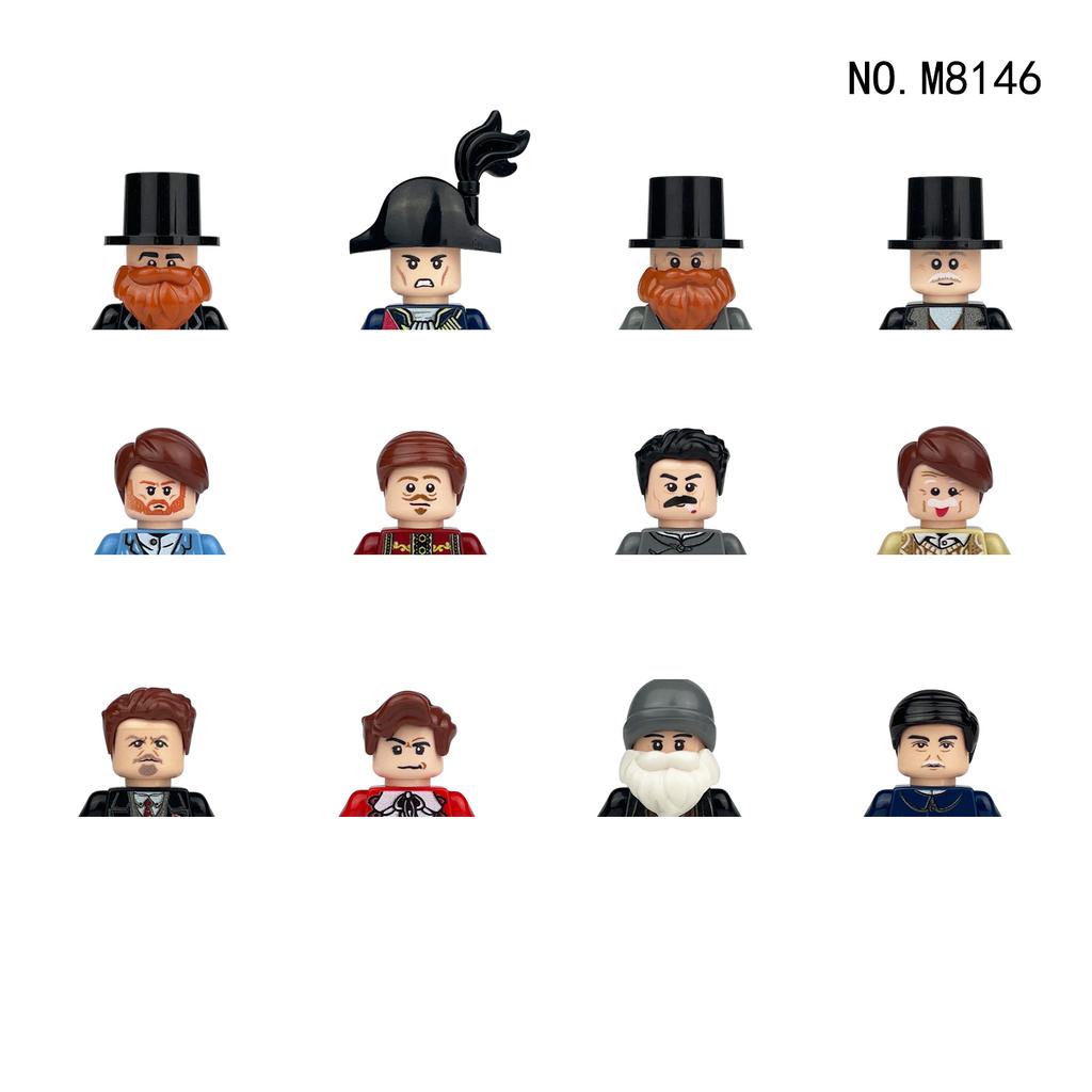 Non-Toxic City Characters Action Figures Building Blocks Policeman Teacher Fireman Occupation Mini Figurine Dolls Bricks Set Children Toys