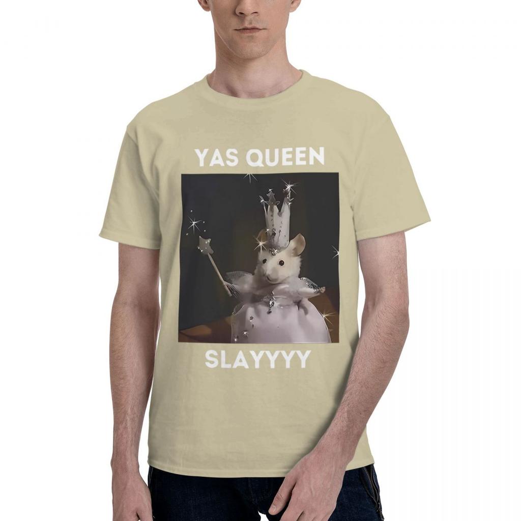 Yas Queen Slayyyy Rat 100 Cotton Casual Breathable Confortable Tshirt Funny Mens TShirt Funny Gifts