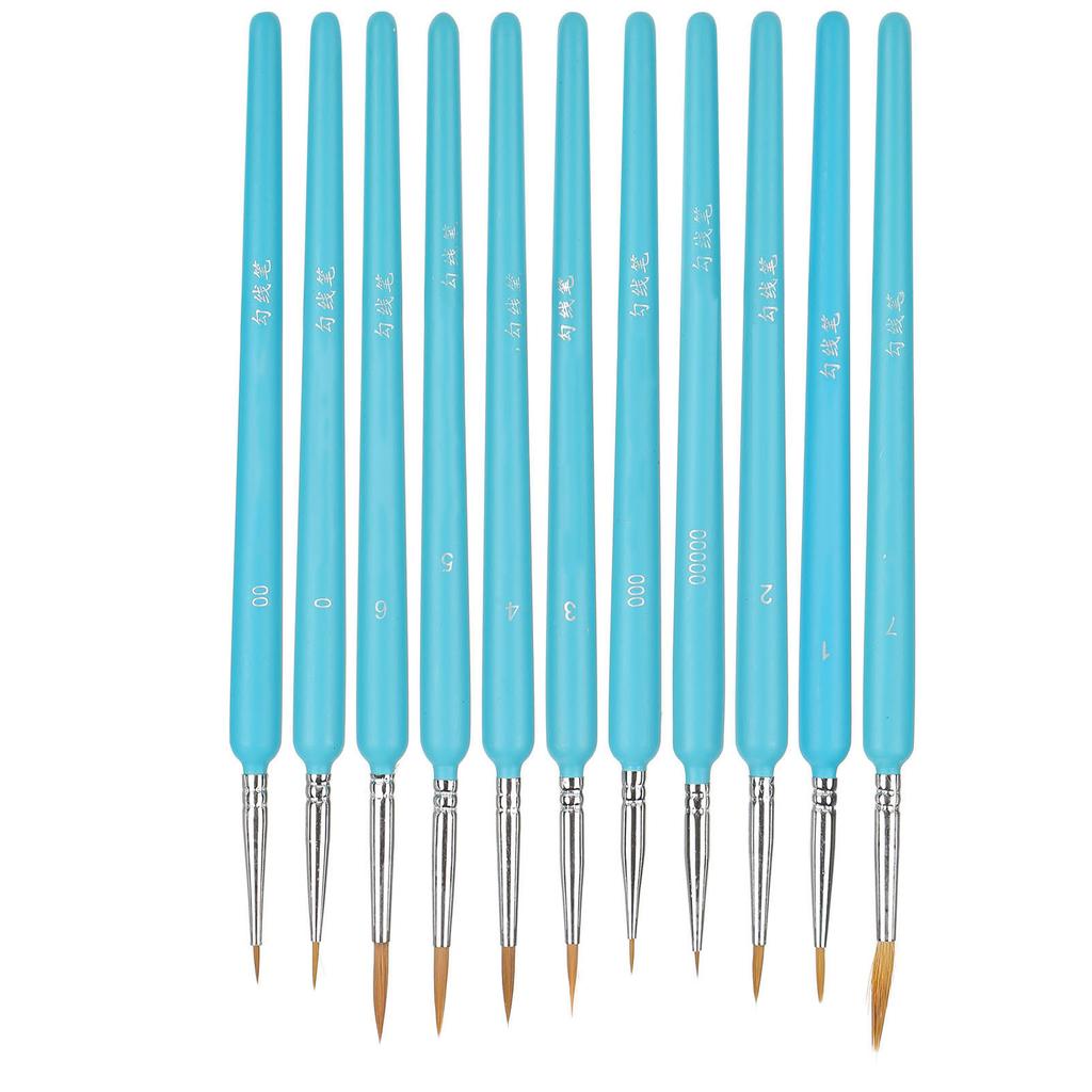 11Pcs Painting Tools Hook Line Pen Painting Brush Watercolor Pen for Students Art Lovers