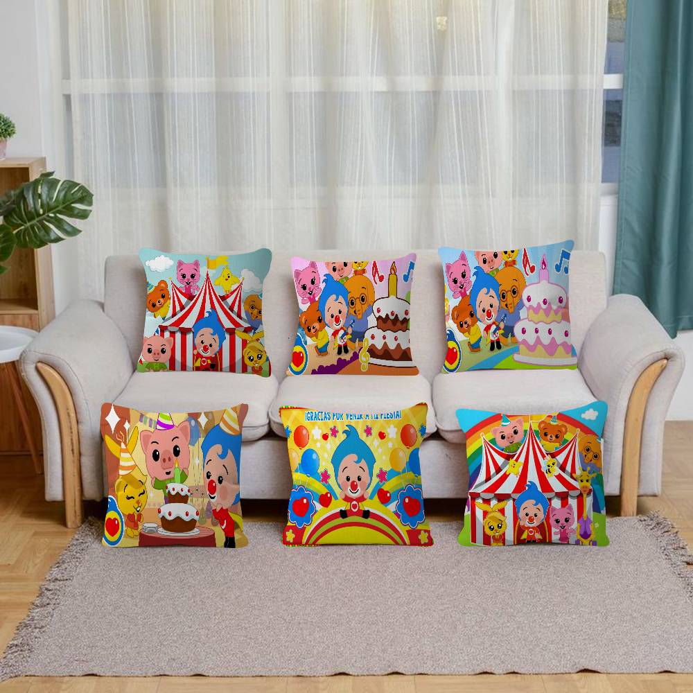 Cartoon Plim Plim Christmas Fashion Decorative Pillowcase Throw Cover Pillow Case Cushion For Living Room Square Home Decor