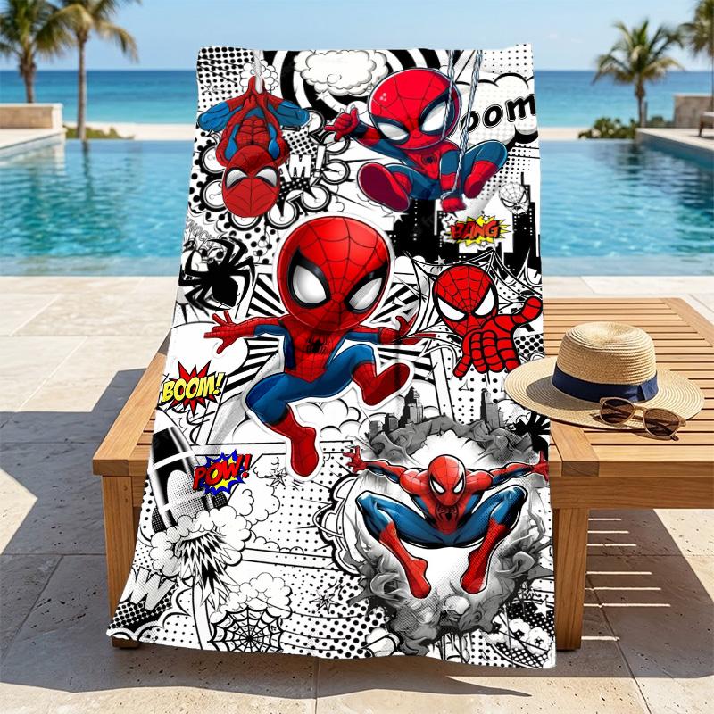 Spiderman Adventures Stylish Digital Printing Beach Towel Quickdrying Absorbent Blanket For Beach Pool Gym Travel Christmas Gift C922220