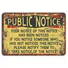 Brand Humorous Notice Wall Art for Living Room Bedroom Funny Rustic Home Decor