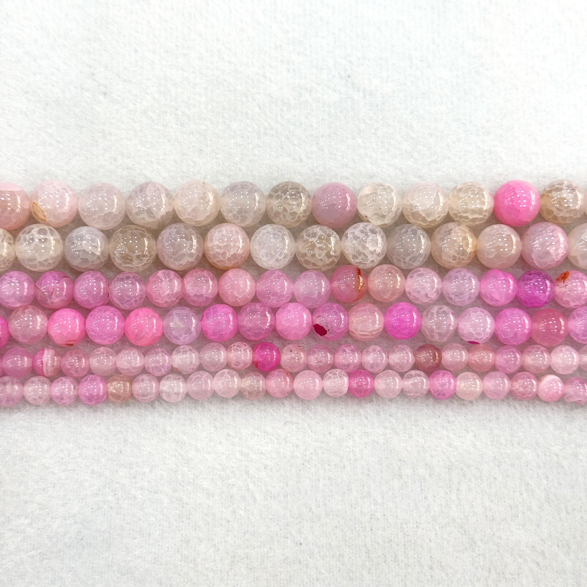 Dragon Pattern Agate Round Beads for DIY Jewelry Crafting 6mm