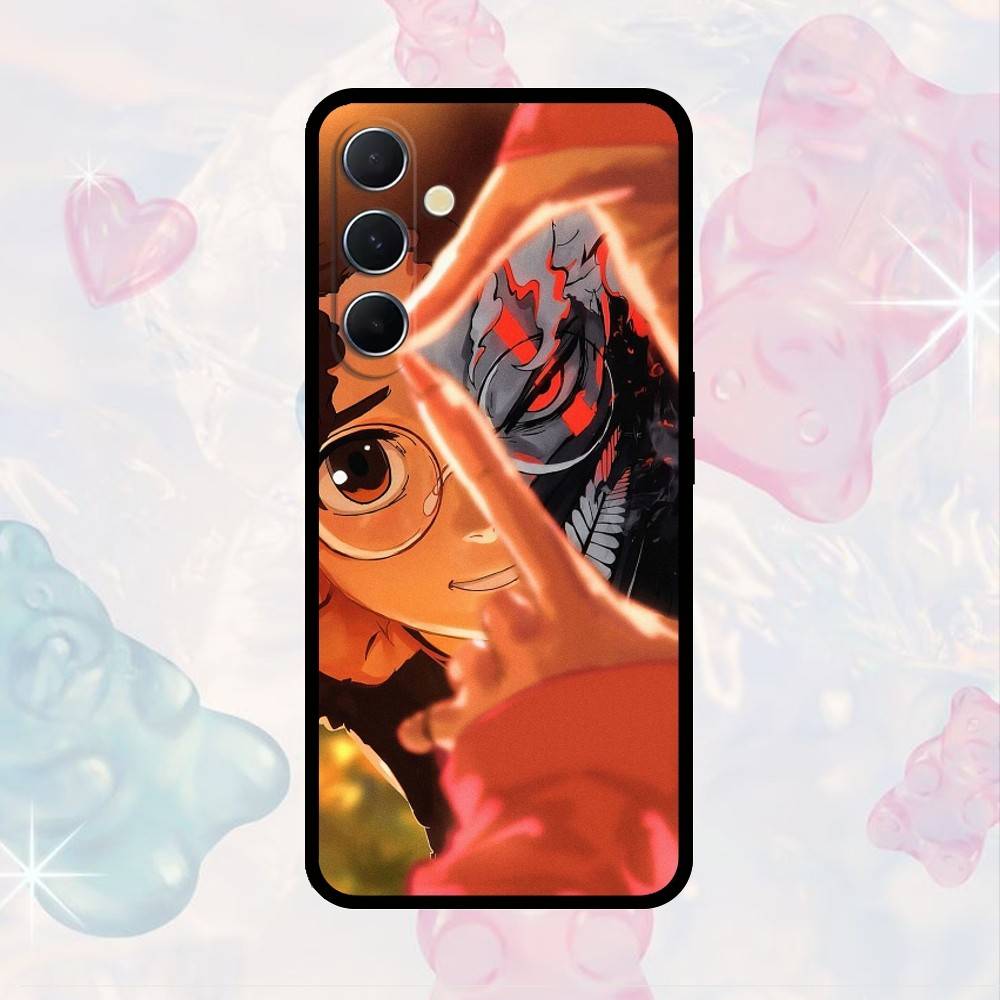 

AAA Hot anime Dandadan pattern design Phone Case For Samsung S25,S24,S21,S22,S23,S30,Ultra,S20,Plus,Fe,Note,10,9,5G Black Cover Samsung S24