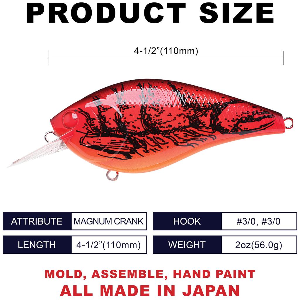 Lucky Craft USA SKT 110 Magnum MR Fishing Lure Crankbait TO (137 Craw)