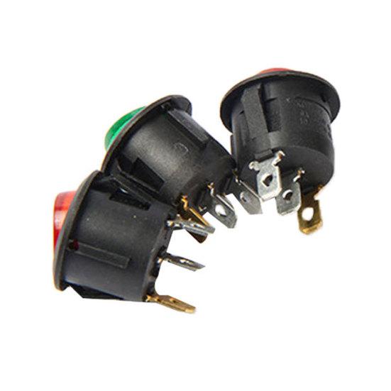 12V Dc 20A 20Mm Hole Fit Illuminated Signal Light Round Electronic Spst Switch