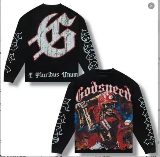 odspeedss autumn and winter new direct injection printing wash water retro pure cotton hip hop beauty trend hoodie sweater