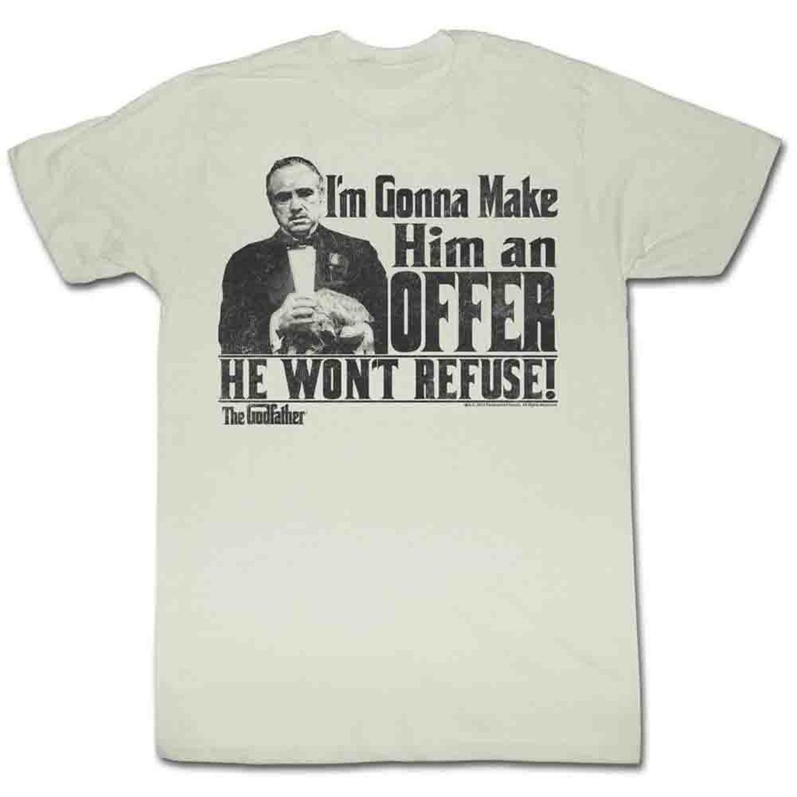 Godfather An Offer Natural Adult T-Shirt M