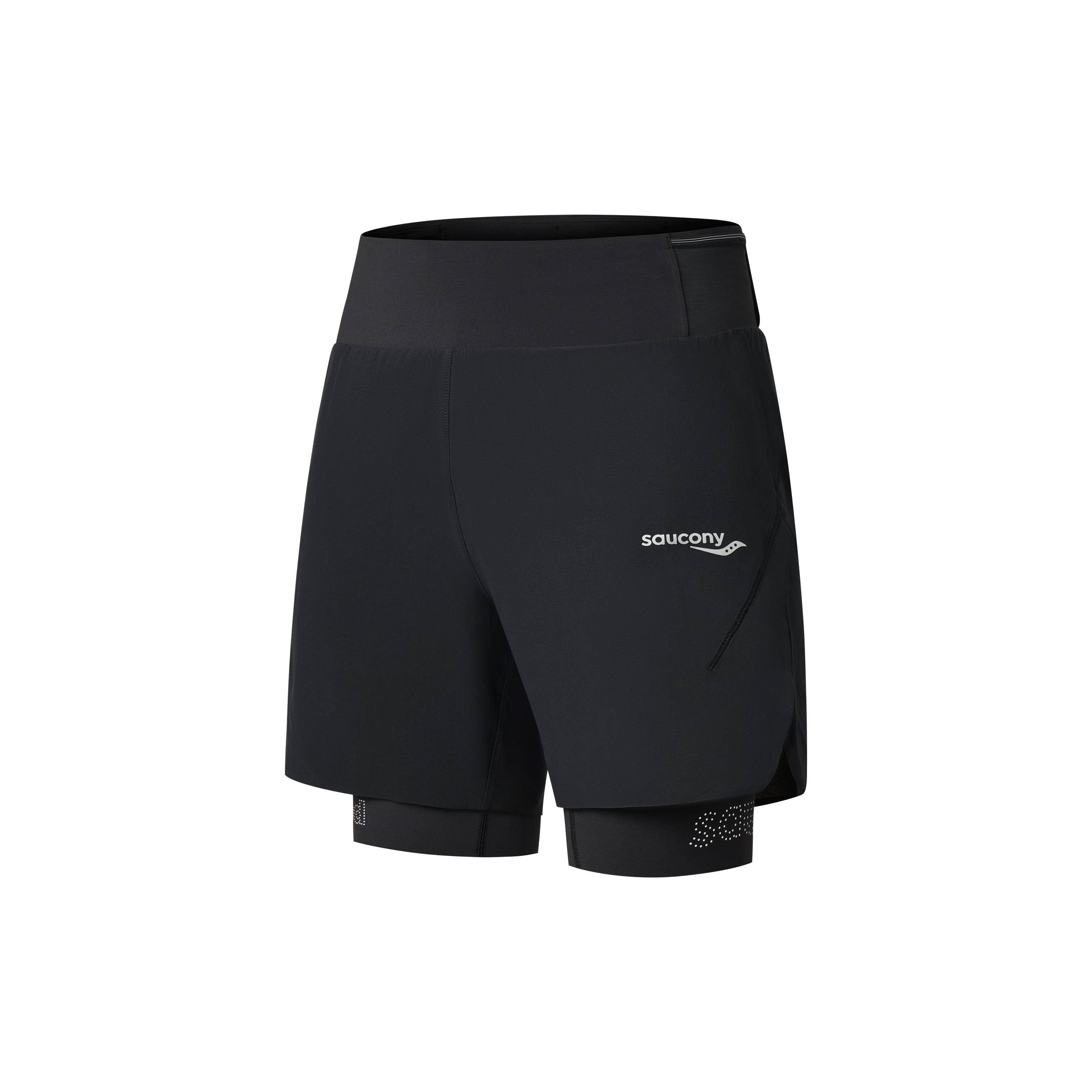 Saucony Sports Shorts Men s Jet Black SC2230206A-BK01 S