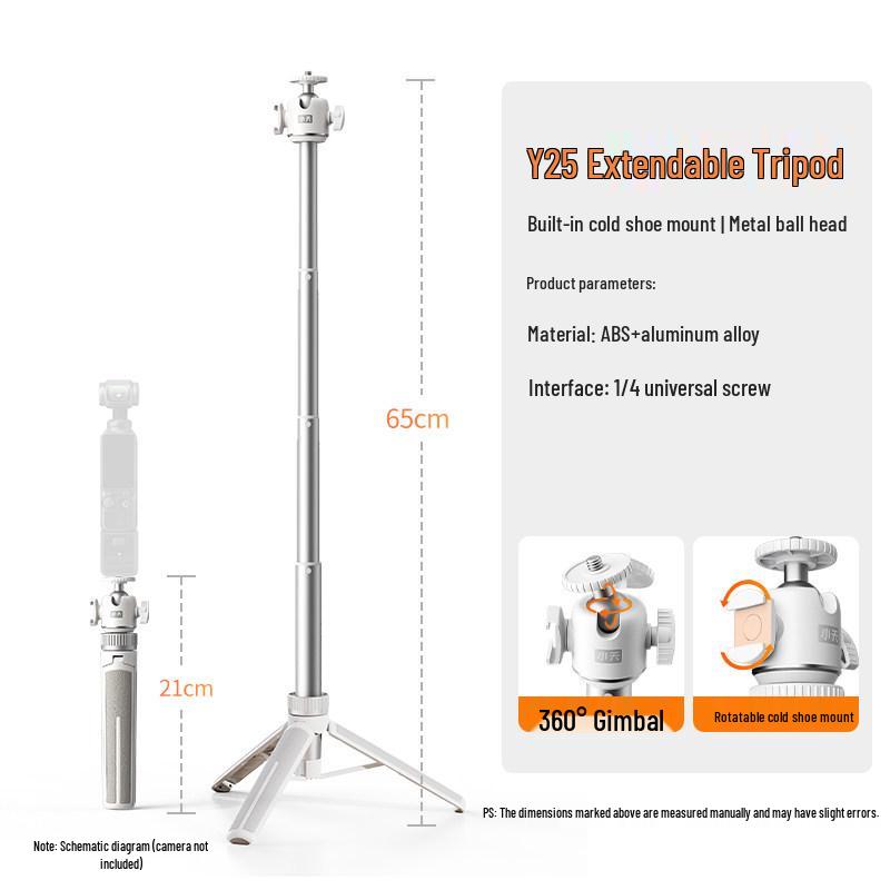 DJI Pocket 3 Extendable Tripod & Selfie Stick Gimbal Stand