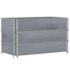 Planting Box Gray 100x50 Cm Solid Pine Wood