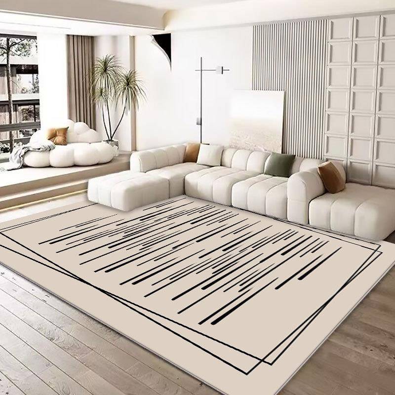 Cream Style Carpets for Living Room Large Area Bedroom Decor Simple Carpet Thickend Plush Lounge Floor Mat Fluffy Soft Study Rug