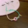 Geometric Pink Summer And Green Peace Knot Bracelet With Appeal Vintage
