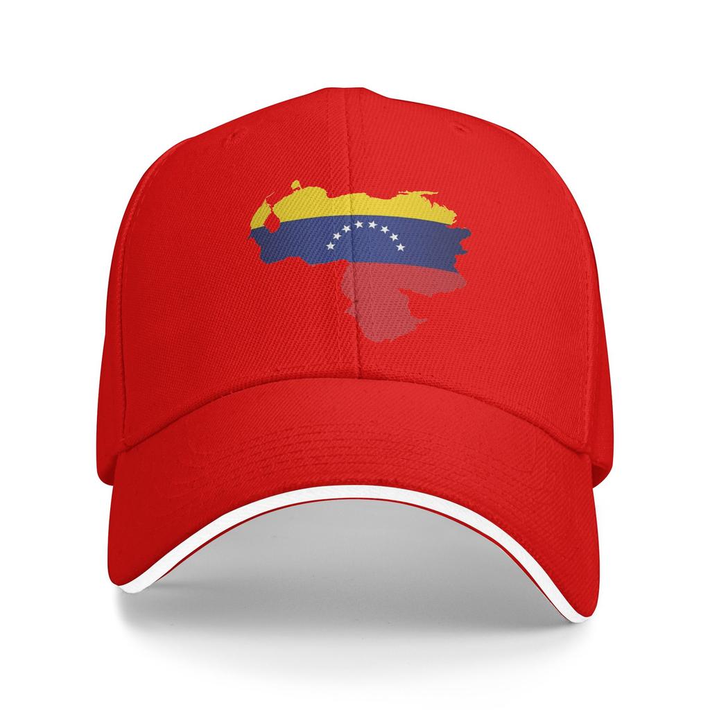 Women Unisex Venezuela Map Outdoor Hat Venezuelan Adjustable Cap Casual Baseball Cap Golf Hats