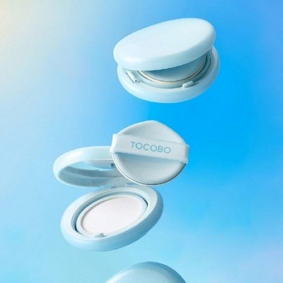 Tocobo Blur Finish Sun Cushion SPF50+ PA++++ 13g 01 Cotton Blue + Vita Tone Up Sun Cream SPF50+ PA++++ 10ml Set