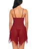 European and American Sexy Multicolor Mesh Suspender Lingerie Pajamas