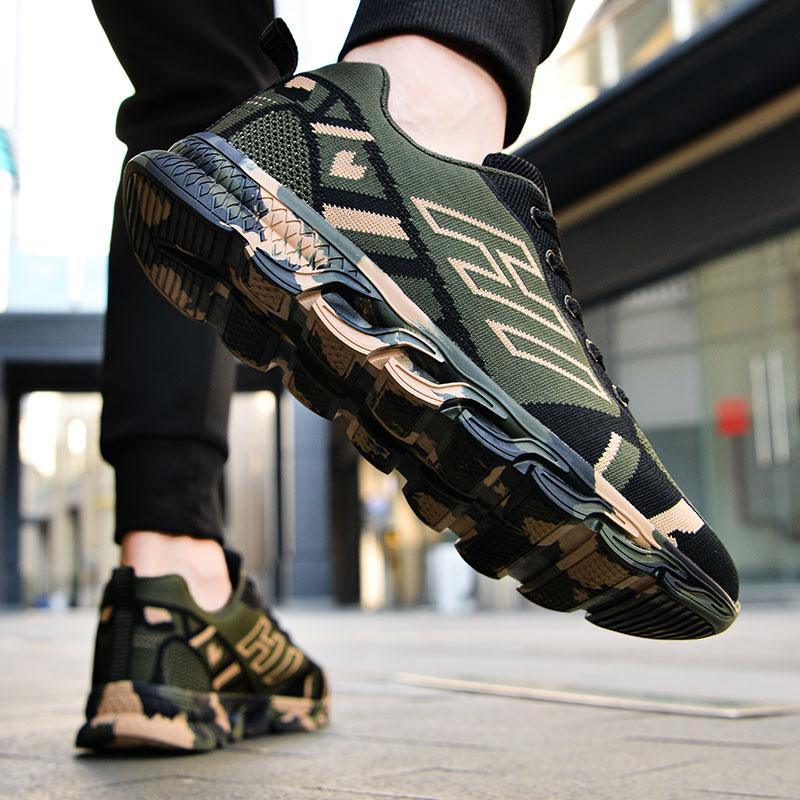 Sneakers for men and women camouflage shoes Ultralight running shoes Breathable mesh casual shoes Military training shoes