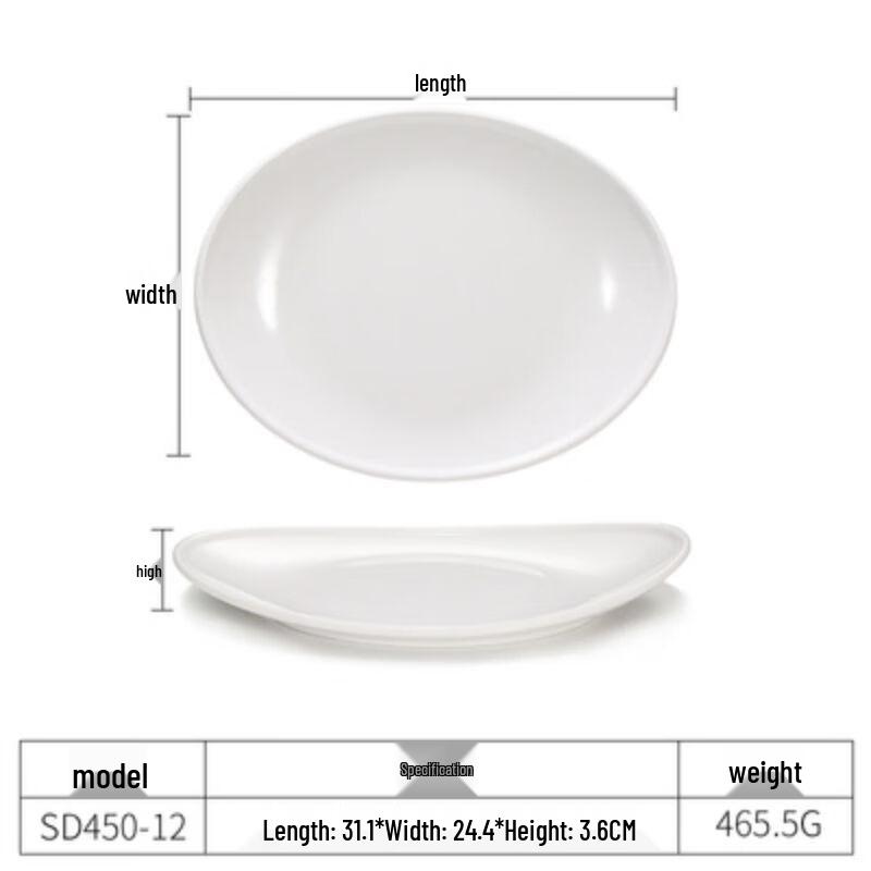 Melamine Oval Serving Plate
