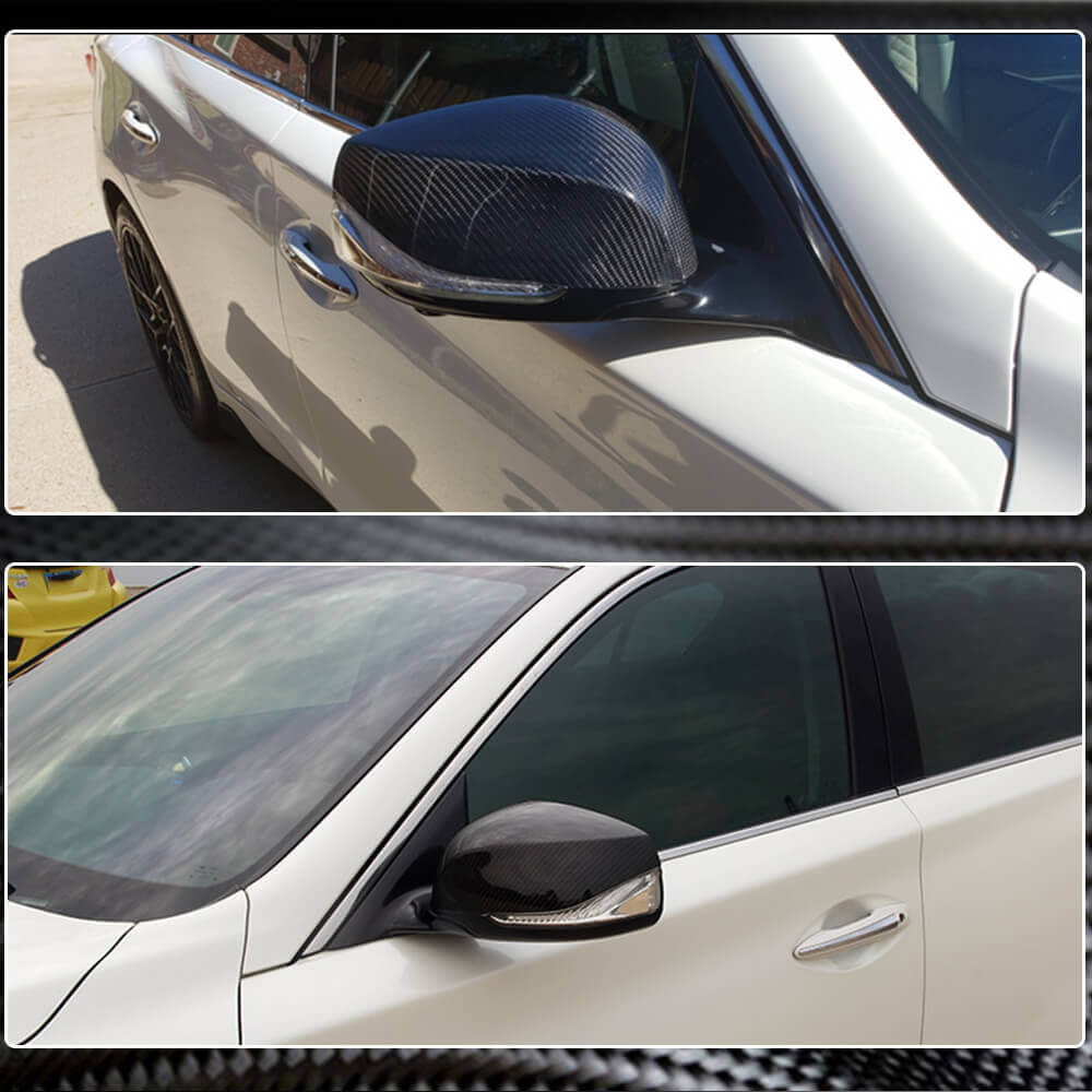 Kryty zrcátek V1 (Uhlík) pro Infiniti Q50/Q60 2013-2024