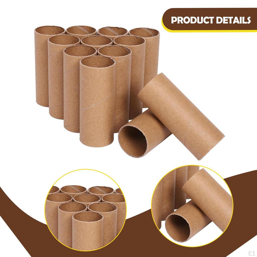 12 Pieces Craft Rolls Eco Friendly Round Premium Paper Towel Tubes for Crafts Arts Projects