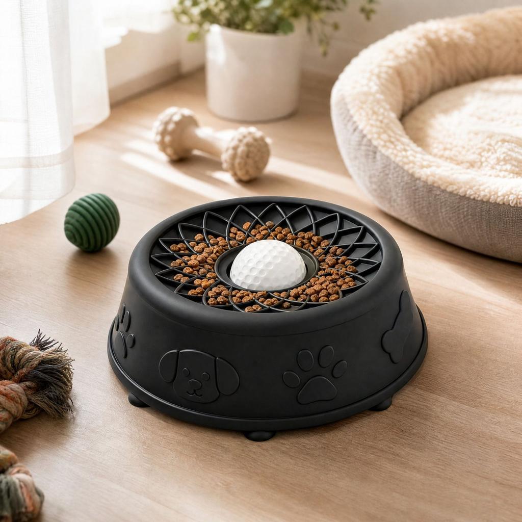 Pet Slow Feeder Bowl for and Food, Slow Eating Bowl for Dogs and Cats