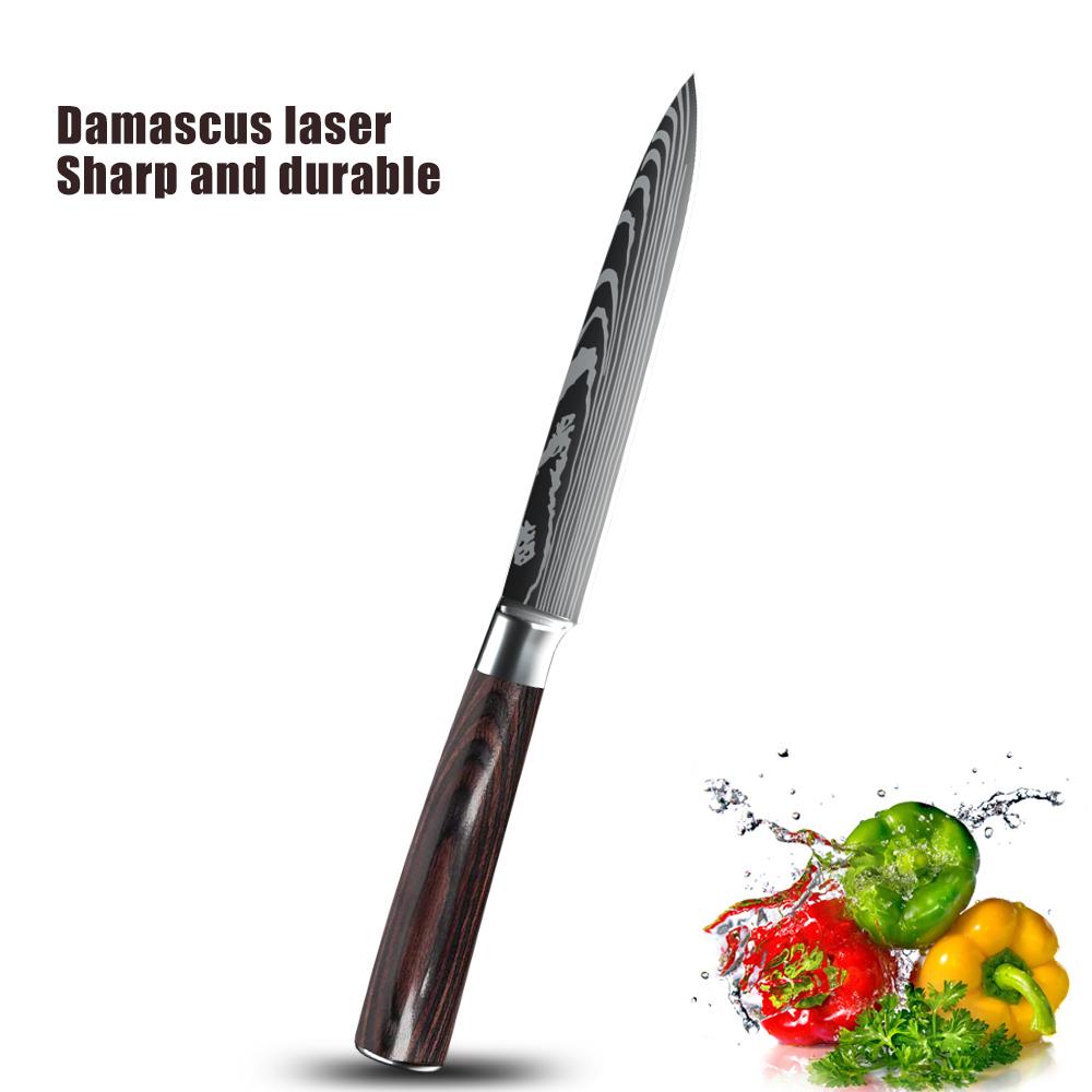 6 Styles Kitchen Chef Knives High Carbon Stainless Steel Sharp Boning Steak Knife Slicing Chef Knife Kitchen Cooking Tool
