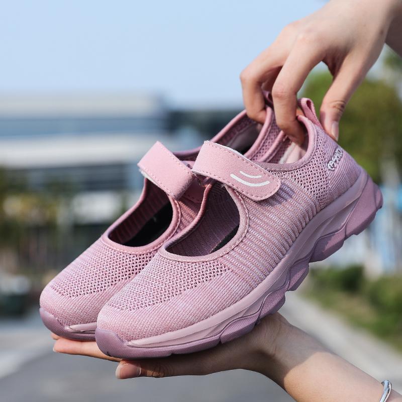 Fashion Summer Fashion Women's Flat Shoes Women's Breathable Mesh Casual Sports Shoes Women's Boat Shoes Hollowed Out Casual Shoes