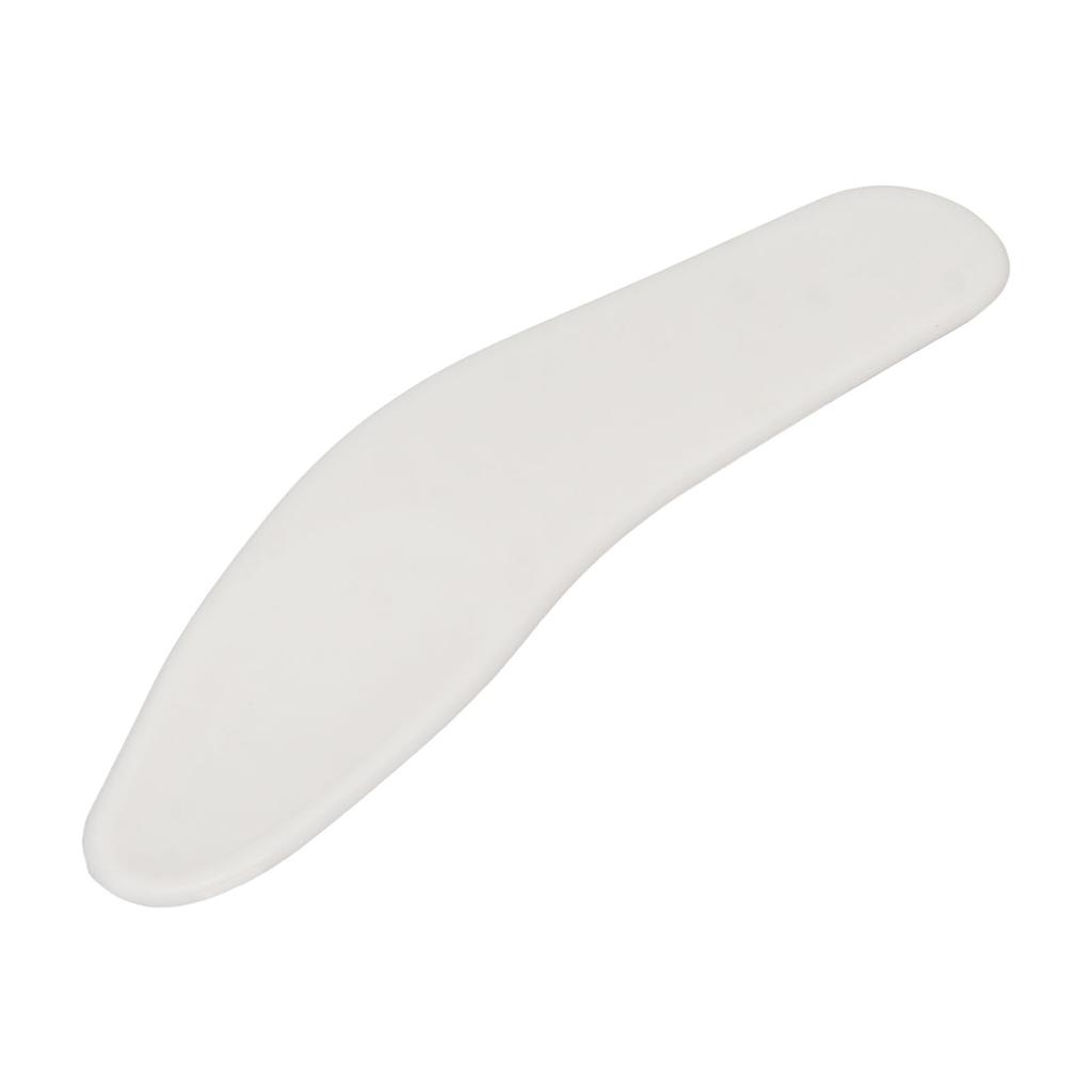 50pcs Mini Cosmetic Cream Spatula Curved Shaped Reusable Eye Cream Applicator for Nail Glue White