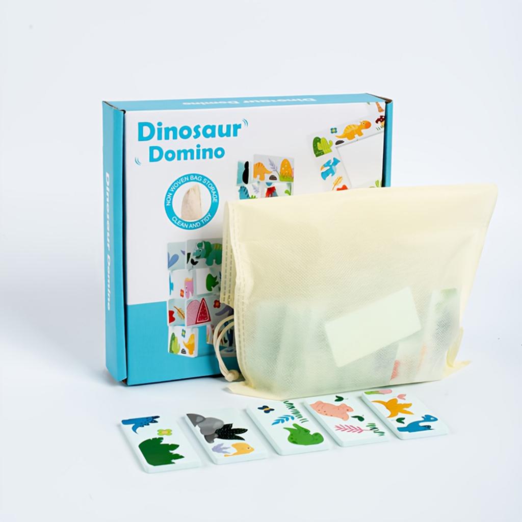 Colorful Wooden Dominoes Educational Toys, Suitable For Teenagers, Thinking Skills, And Are A Gift For Children's Entertainment, With Wooden Finish