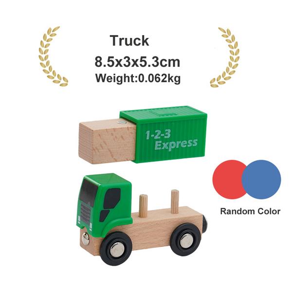 1pcs Magnetic Car Toy Wooden Railway Track Accessories Helicopter Truck Magnetic Train fit for Brand Wooden Tracks Toys for Kids