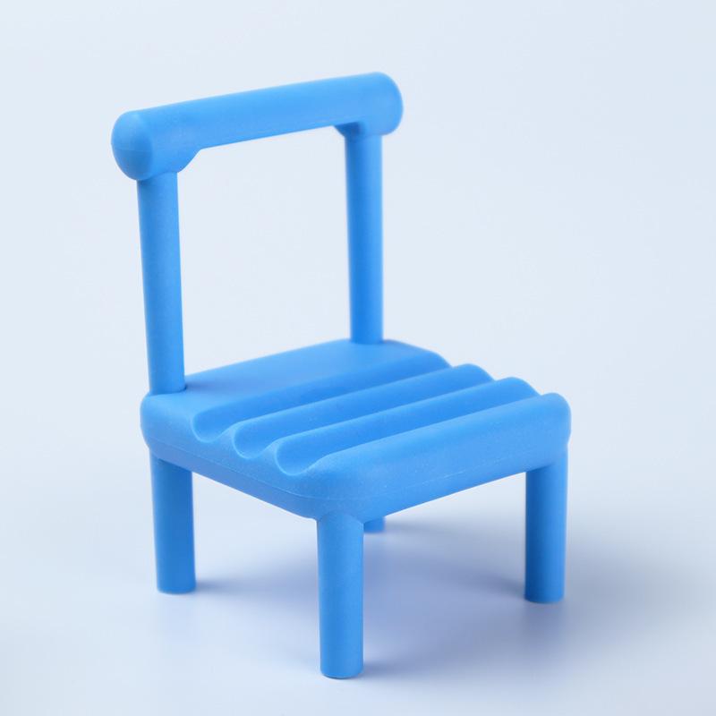 

Креативный маленький стул мини подставка для мобильного телефона новый настольный маленький табурет украшение ленивая подставка для мобильного телефона горизонтальный держатель синий