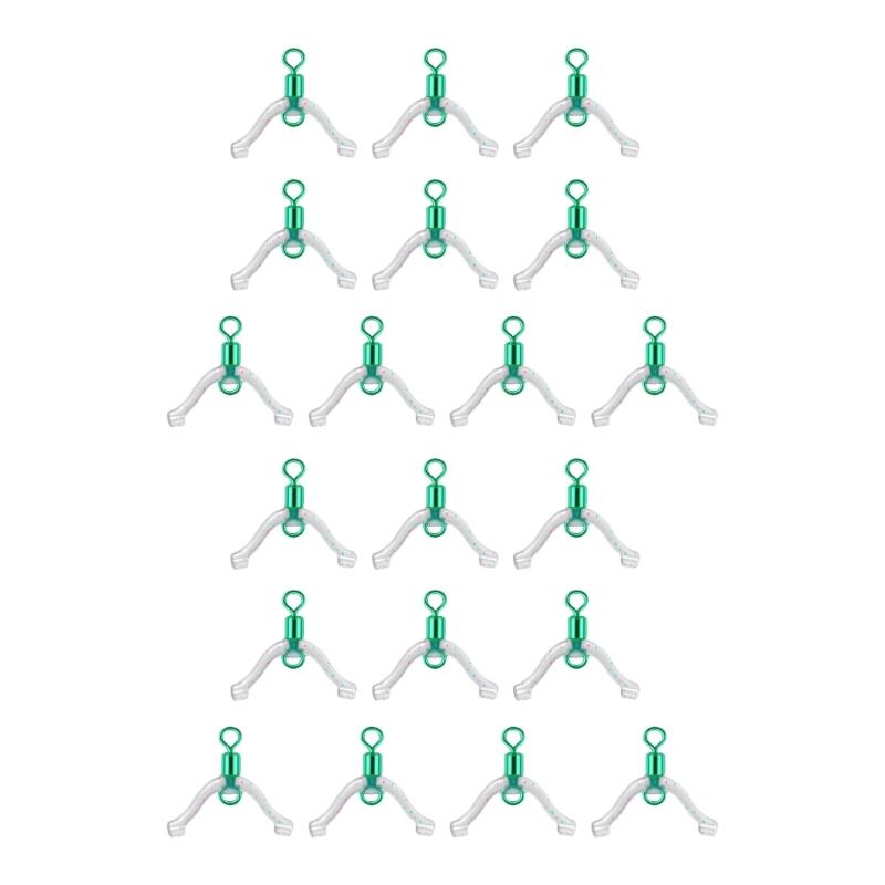 10/20Pcs 8 Shaped Rings Contactor Fishing Line Bifurcation Swivels Subline Splitter Anti Entanglements Fishing Tackle