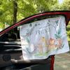 Car Window Sunshade Curtain Universal Side Cartoon Suction Cup Design UV Protection for Outdoor Trips