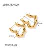 Youthway Fashionable Stainless Steel Hoop Earrings 18K PVD Gold Plated C-Shaped Minimalist Jewelry For Women 2025