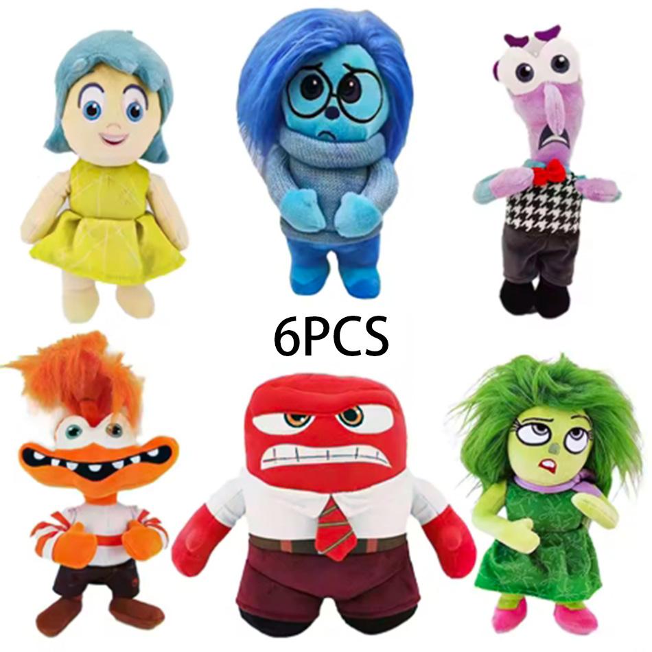 Hi Inside Out 2 Plush Dolls Inside Out Plush Toy Cute Cartoon Plushie Doll Soft Stuffed Anime Periphery Toys Kids Birthday Gift