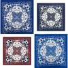 Vintage Print Square Scarf Bandana 5555 Cm