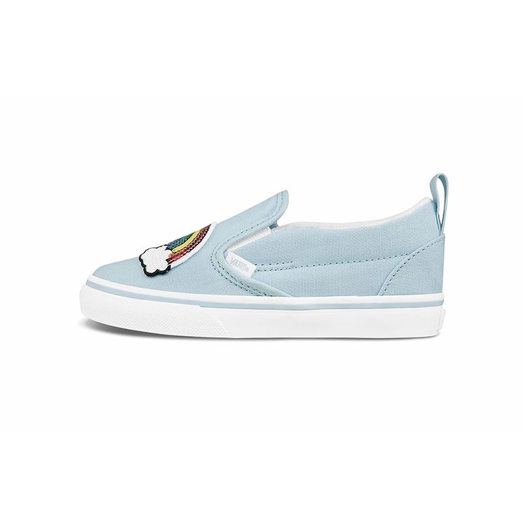 Vans Casual Comfortable Durable Breathable Low-Top Walking Shoes Baby Shoes Blue VN0A348834C