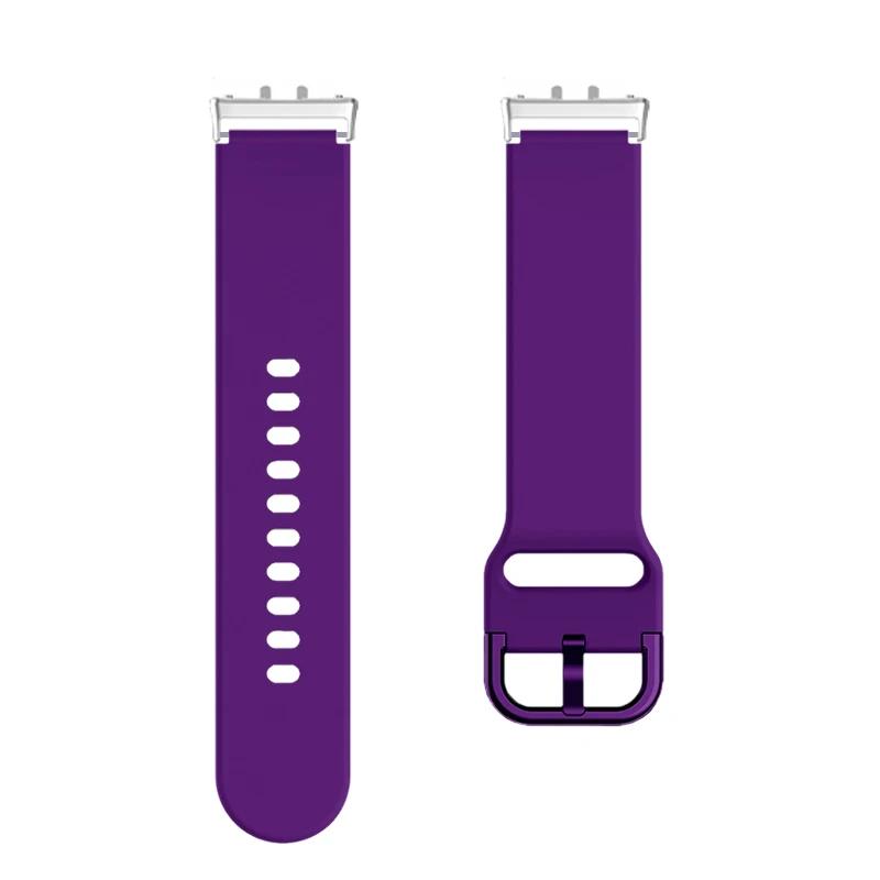 Skin-Friendly Band Fit for Samsung Galaxy Watch Fit 3 Soft Silicone Colorful Buckle Strap for Samsung Galaxy Watch Fit 3